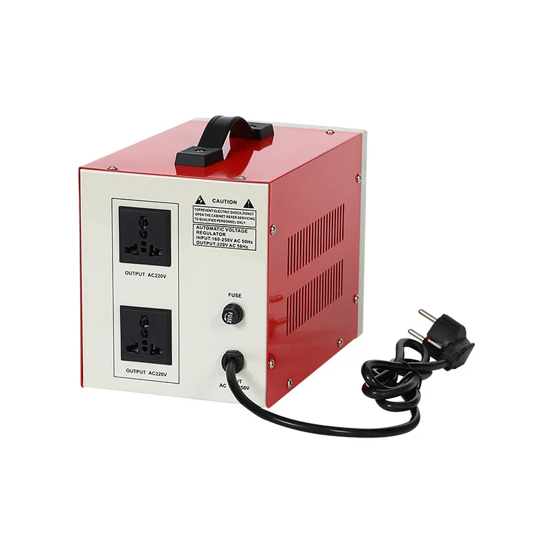 DER 2200W Single Phase LCD Display Voltage Relay Regulator 220V Stable Voltage Automat System Stabilizer 3