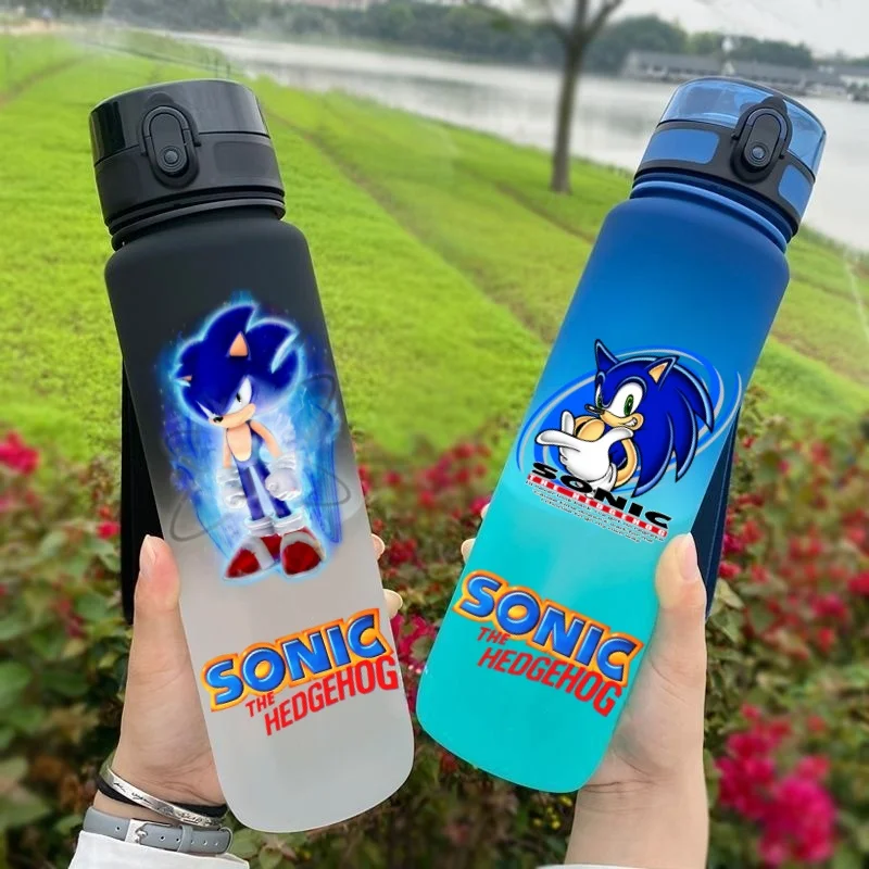 

Anime Sonic Hedgehog Outdoor Sports 650ML Large Capacity Cartoon Portable Plastic Water Bottle Drinking Cup Student BirthdayGift