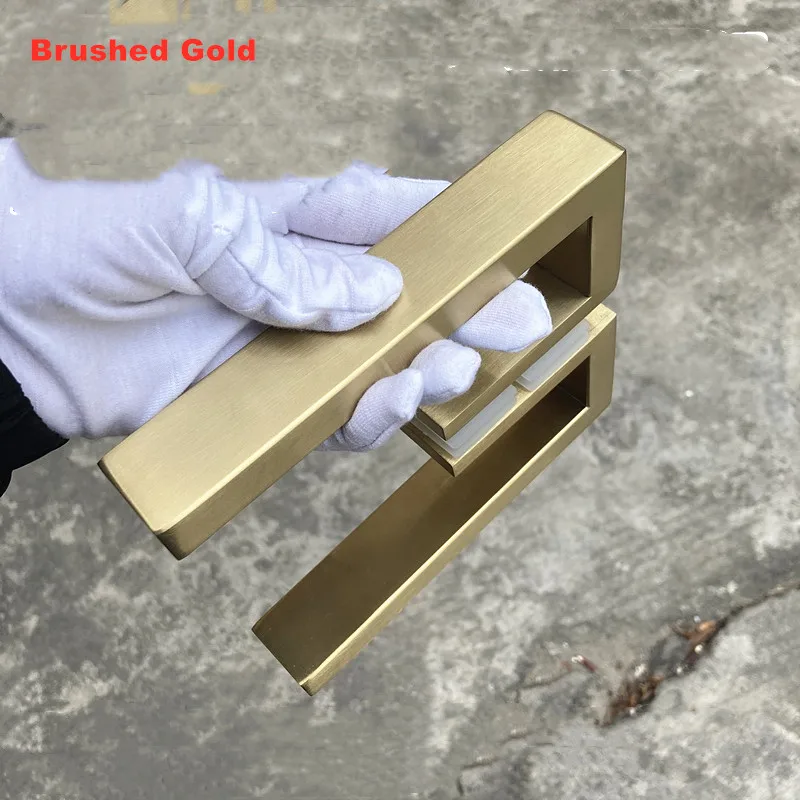 Imagem -05 - Maçaneta de Porta de Vidro de Chuveiro de Madeira Acessórios do Banheiro Sj3046 Aço Inoxidável