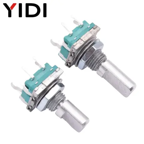 5/10 st 20-positioners inkrementell 360 roterande kodare med knopp och knapp EC11 Arduino digital potentiometer 15/20 mm plommonhalvaxel 8 best sales kodarens vred - №1