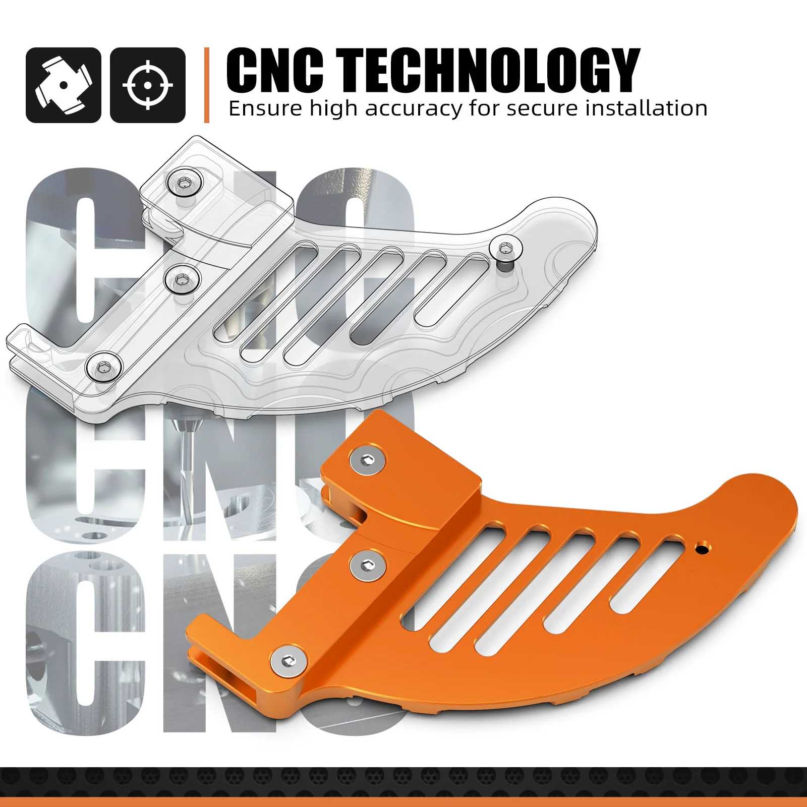 NICECNC For KTM EXC 300 EXC 250 EXCF 350 SX 125 SXF 250 SXF 450 XC XCF XCW XCFW TPI Six Days 2004-2022 Rear Brake Disc Guard