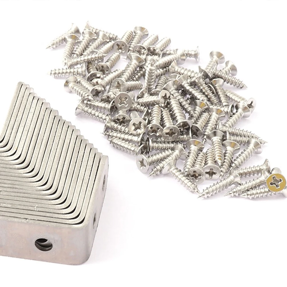 

90 Degree Stainless Steel Corner Braces Heavy Duty niture Joint Shelf Bracket Thick Metal Right Angle Hardware for Cabinets