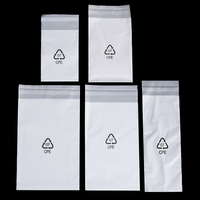 50pcs/Lot CPE Frosted Translucent Plastic Bag for Earrings Necklace Bracelet Beads Jewelry Storage Packing Self Sealing Bags