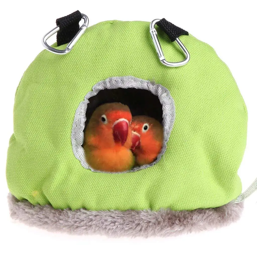 Pet Bird Supplies Round Warm Bird Nest Parrot Bird House Cotton Hammock Bird Cage Parakeet Budgie Hut Tent Bed Hanging Cave