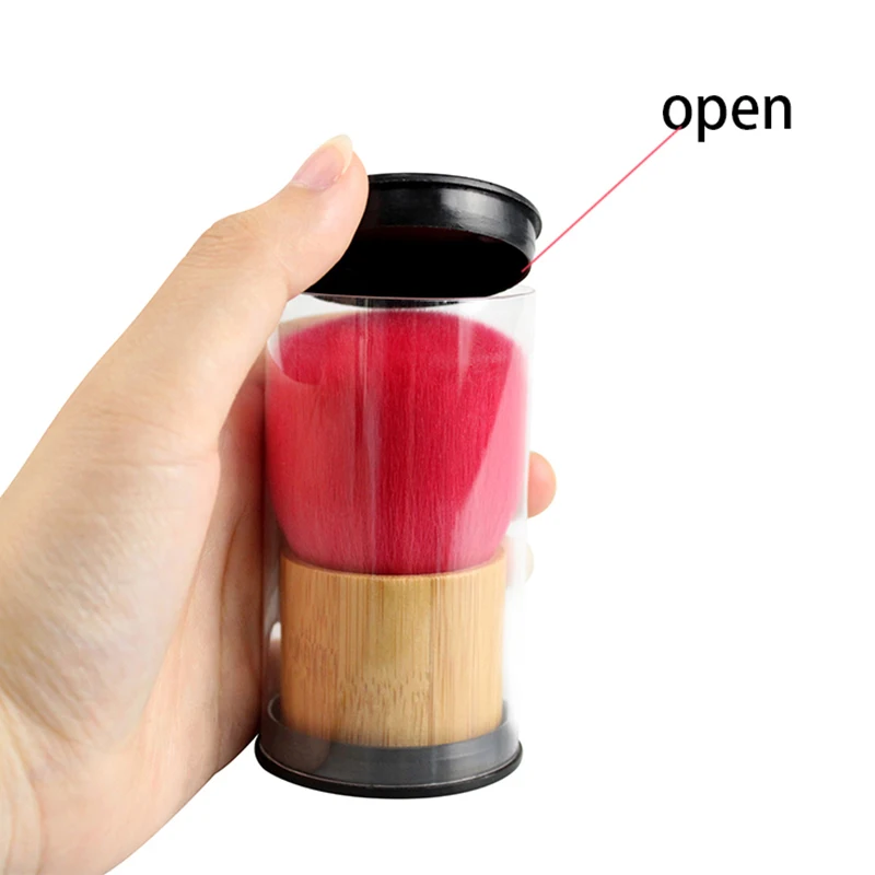 فرشاة تنظيف مسجل الفينيل، فرشاة تنظيف القرص الدوارة الناعمة المضادة للكهرباء الساكنة، فرشاة ناعمة لإزالة الغبار بمقبض خشبي