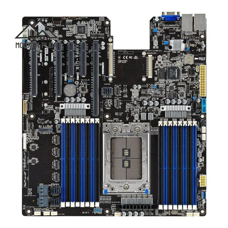 KRPA-U16 Sigle Server Motherboard Support EPYC 7003 & 7002 Socket SP3 (LGA 4094) EEB Server Motherboard