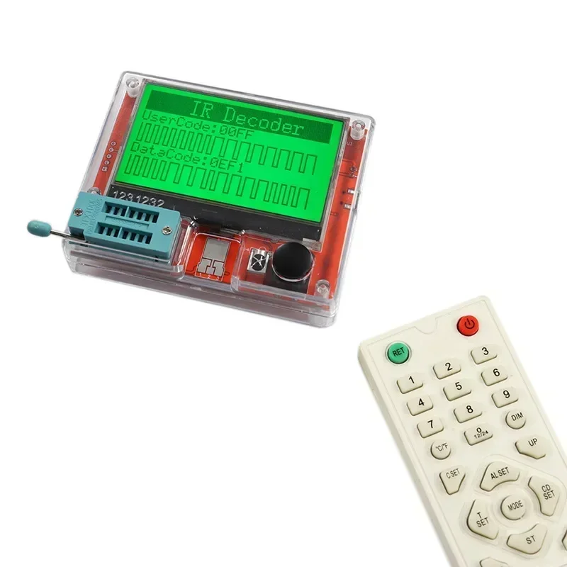 Multifunctional large screen graphic display transistor resistance and capacitance MOS tester LCR-T10H with lithium battery