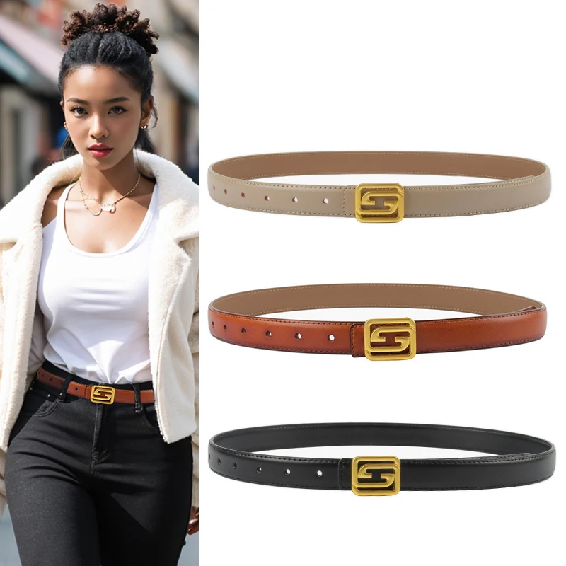 Luxury brand belts High quality women's leather belts Casual women's business jeans belts Versatile and simple