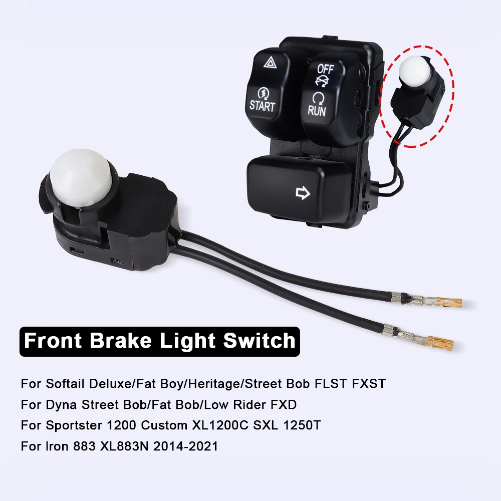 

Motorcycle Front Brake Light Switch For Harley Softail Fat Boy FXST FLST Dyna Low Rider FXD Sporster 1200 Iron XL883 Accessories