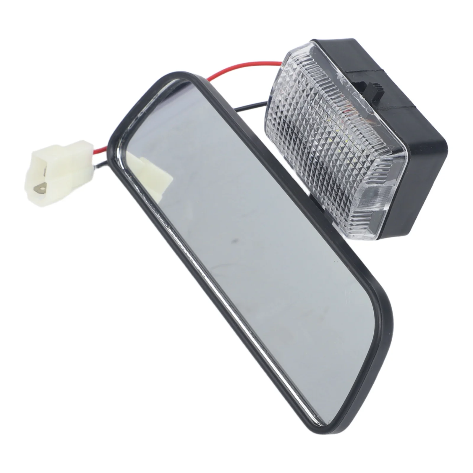 

LED Rearview Mirror Suitable for Motorcycle Tricycle Fourwheeled Enclosed Passenger Vehicles Easy Installation Feature
