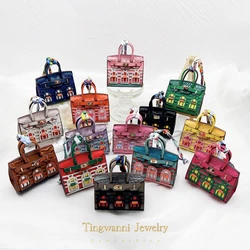 NEW  Mini Earphone Bag Keychain Cute Bag Charms for Women,Bag Charms for Handbags Leather Handbag Decoration Purse Charm