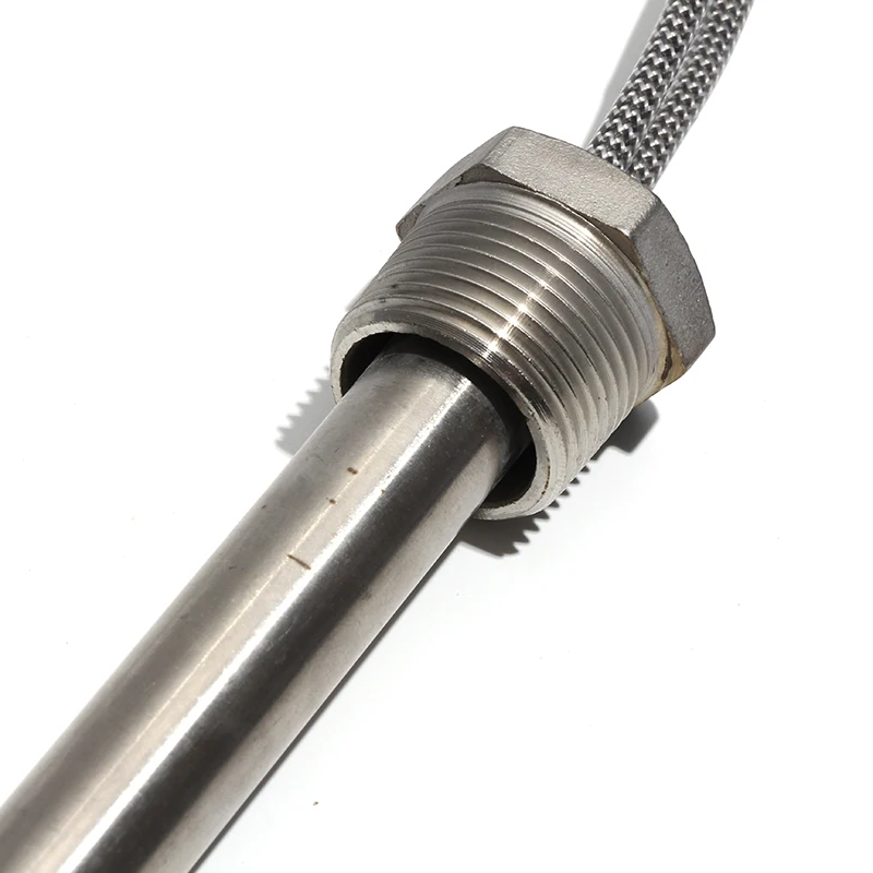 M16*200mm G1/2 20mm Thread Cartridge Heater 60V/72V Single-ended Heating Tube 200-1000W for Radiator Heating Rods 1pc