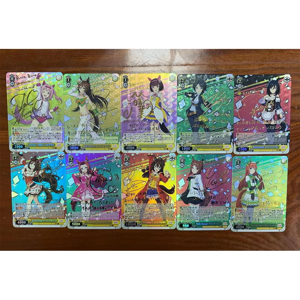 10PC/Set Anime Goddess Story DIY ACG Pretty Derby Special Week Tokai Teio Silence Suzuka Boys Games Toys Christmas Birthday Gift