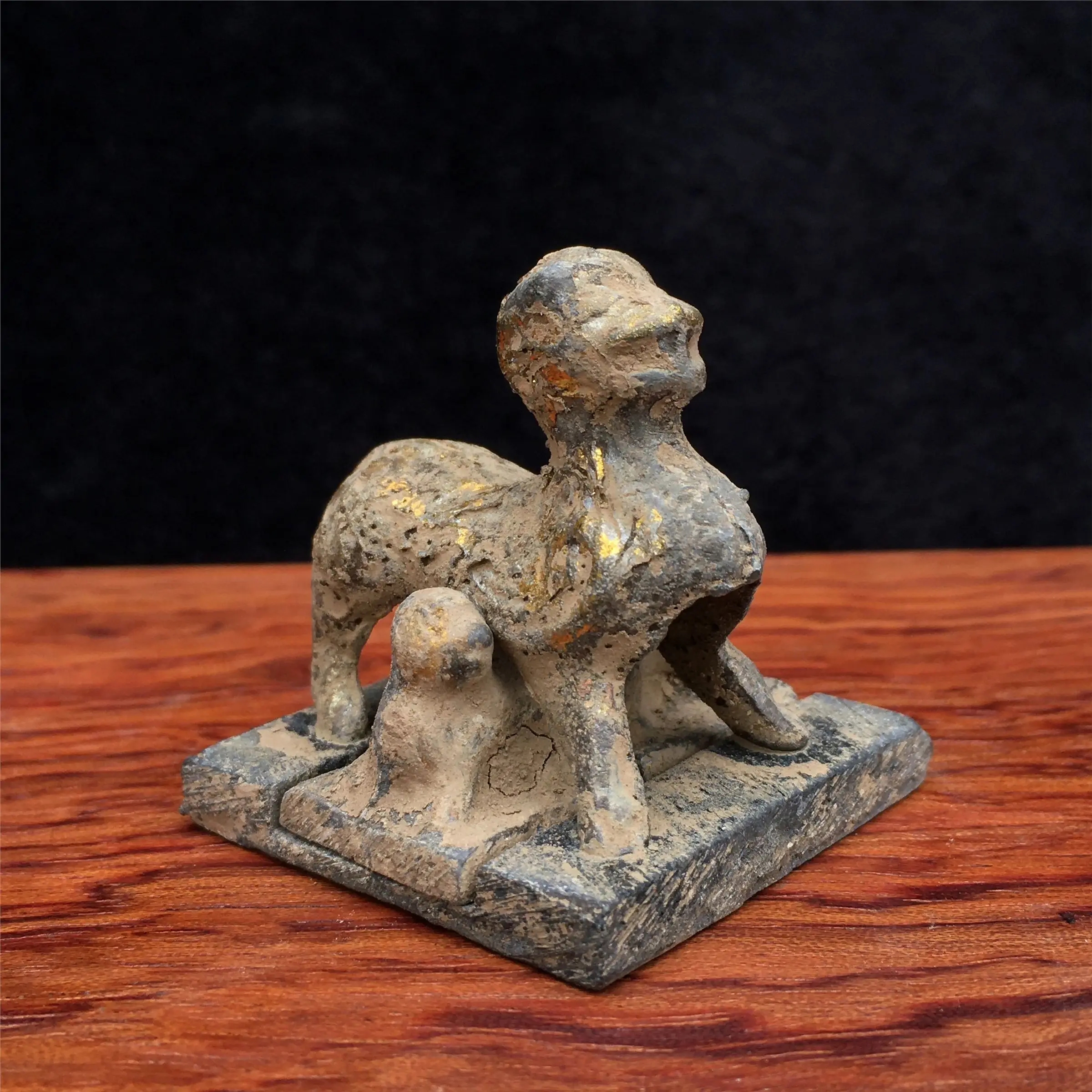Vintage seal set-three mythical beast animal seals Statue Sculpture Figurines Home Garden Decoration Statues For House