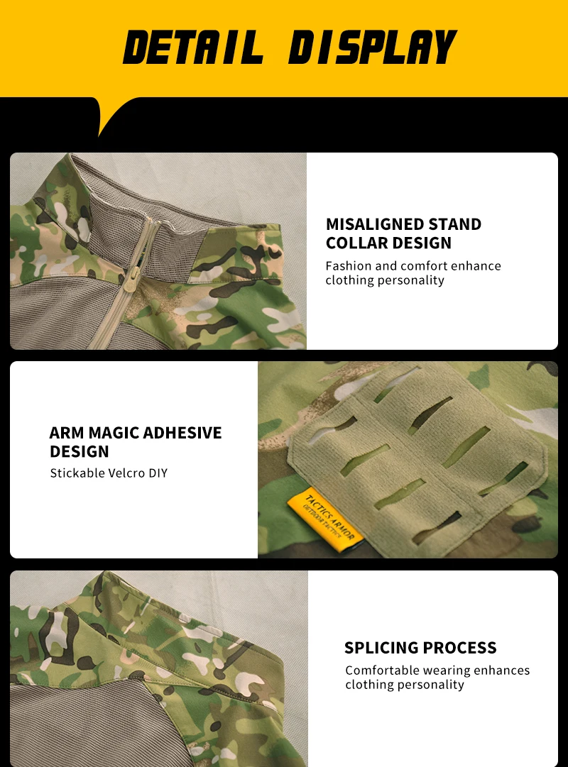 Schnell trocknende Herrenbekleidung, leichtes Airsoft-Shirt, taktisches Hemd, langärmelige Arbeitsoberteile, Outdoor-Jagdkleidung, Wandershirts – Detail 10