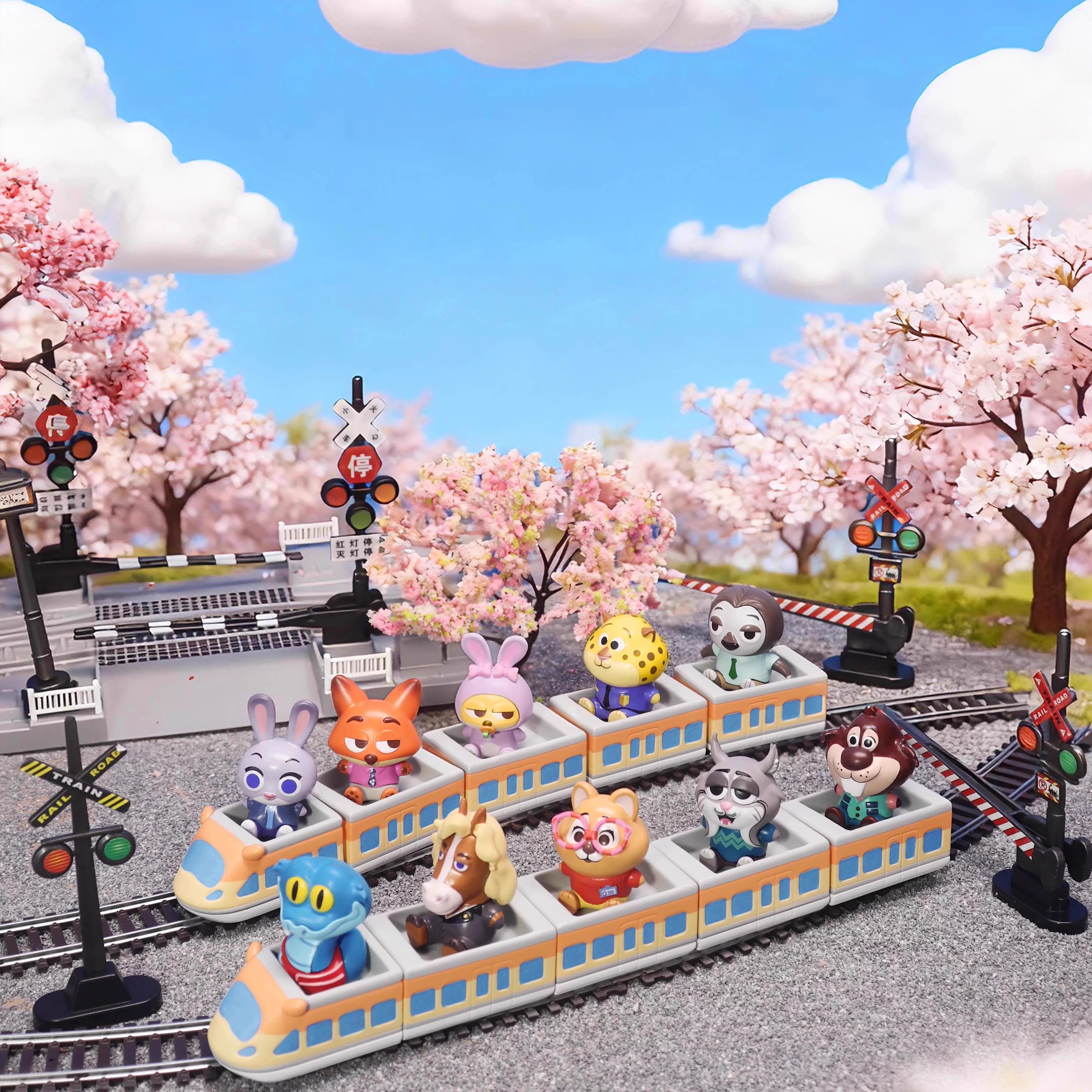 Zootopia 2 Train Line Up Blind Box Display Figures Collectible Toy Set Mini Model Train Collection for Fans