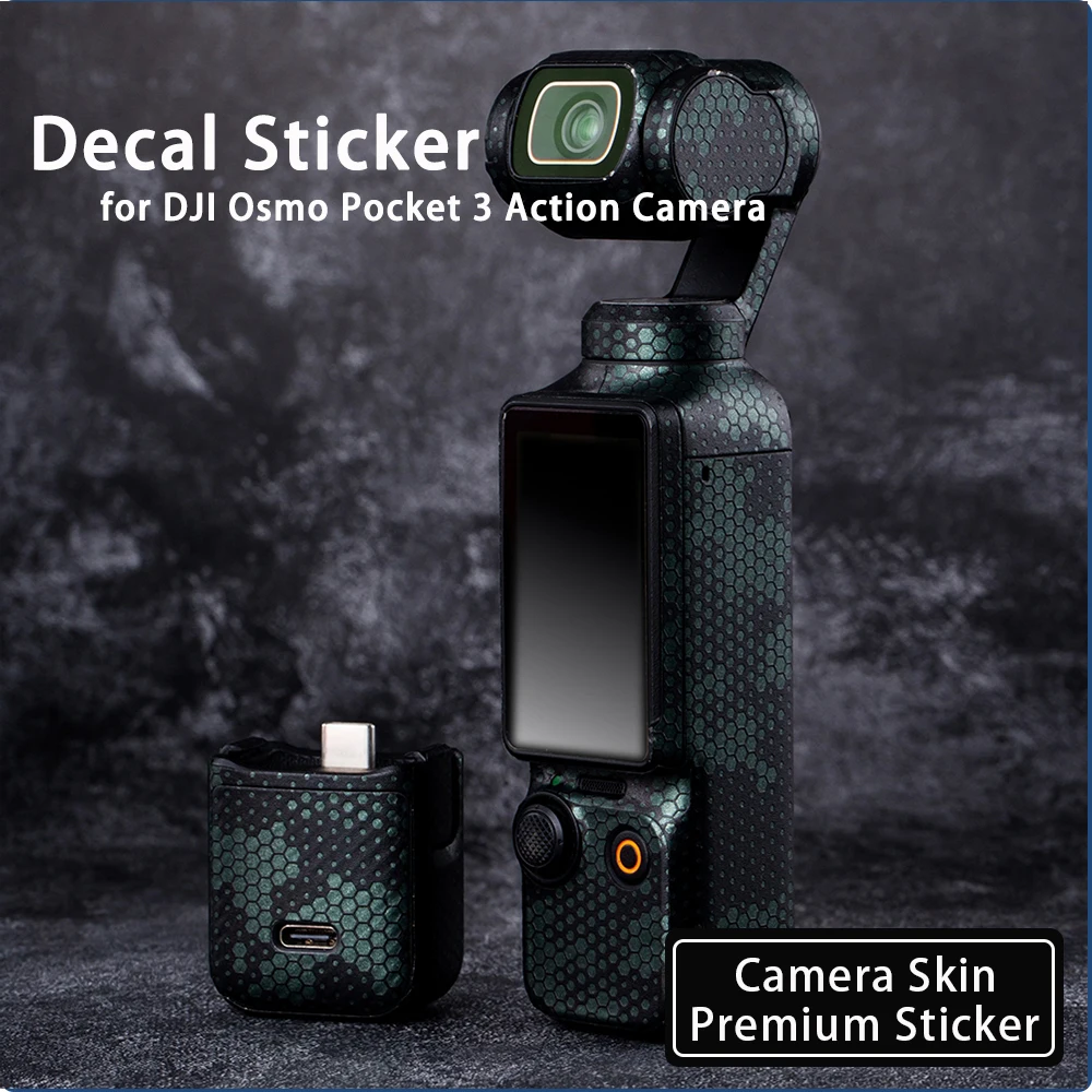 

Pocket 3 Protector Cover Film Pocket 3 Wrap Cover Protective Film for DJI Osmo Pocket 3 Action Camera Skin Decal Sticker