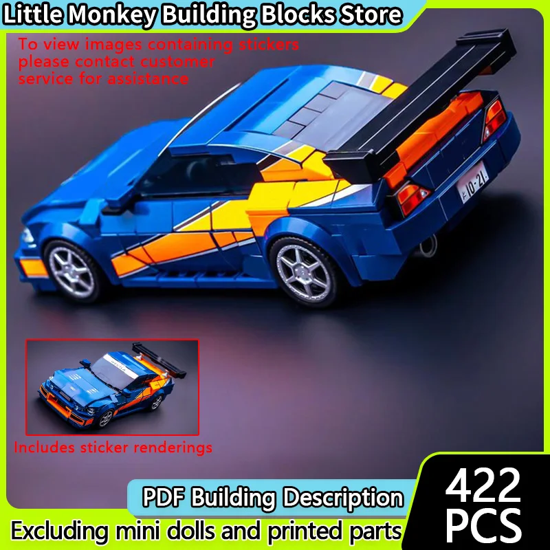 

S15 Speed Hypercar Furious Movies Model MOC Building Bricks JDM Modular Technology Holiday Suit Toys Assemble Children