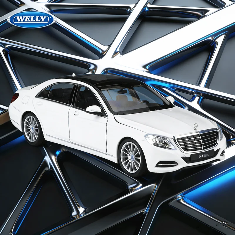 

New WELLY 1:24 Mercedes-Benz S-Class S500 Alloy Car Model High Simulation Diecast Metal Vehicle Car Model Collection Kid Gift