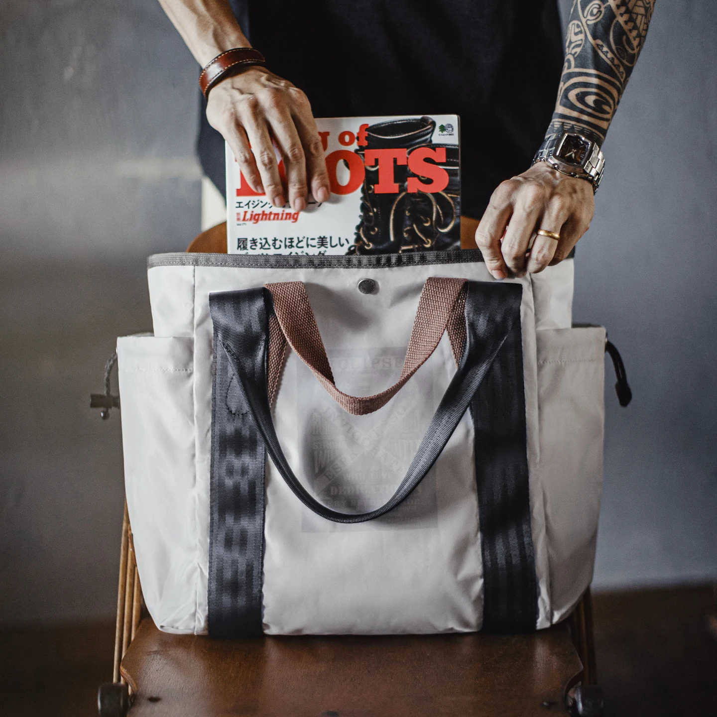 حقيبة يد رجالية مقاومة للماء من Maden Vintage، حقائب كتف ذات سعة كبيرة، حقيبة كمبيوتر محمول متعددة الاستخدامات للسفر