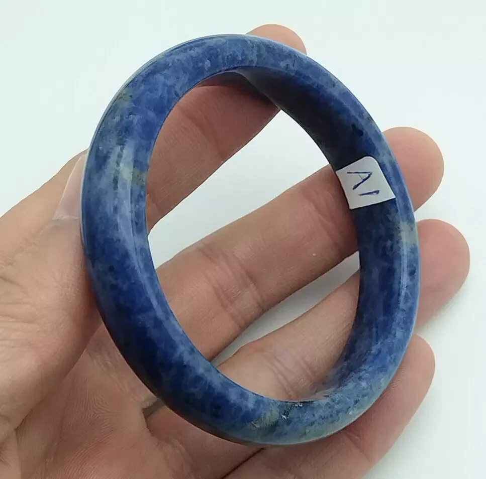 GENUINE Asia 57.80mm Rare Natural Lapis Lazuli Gemstone Bangle Bracelet A1