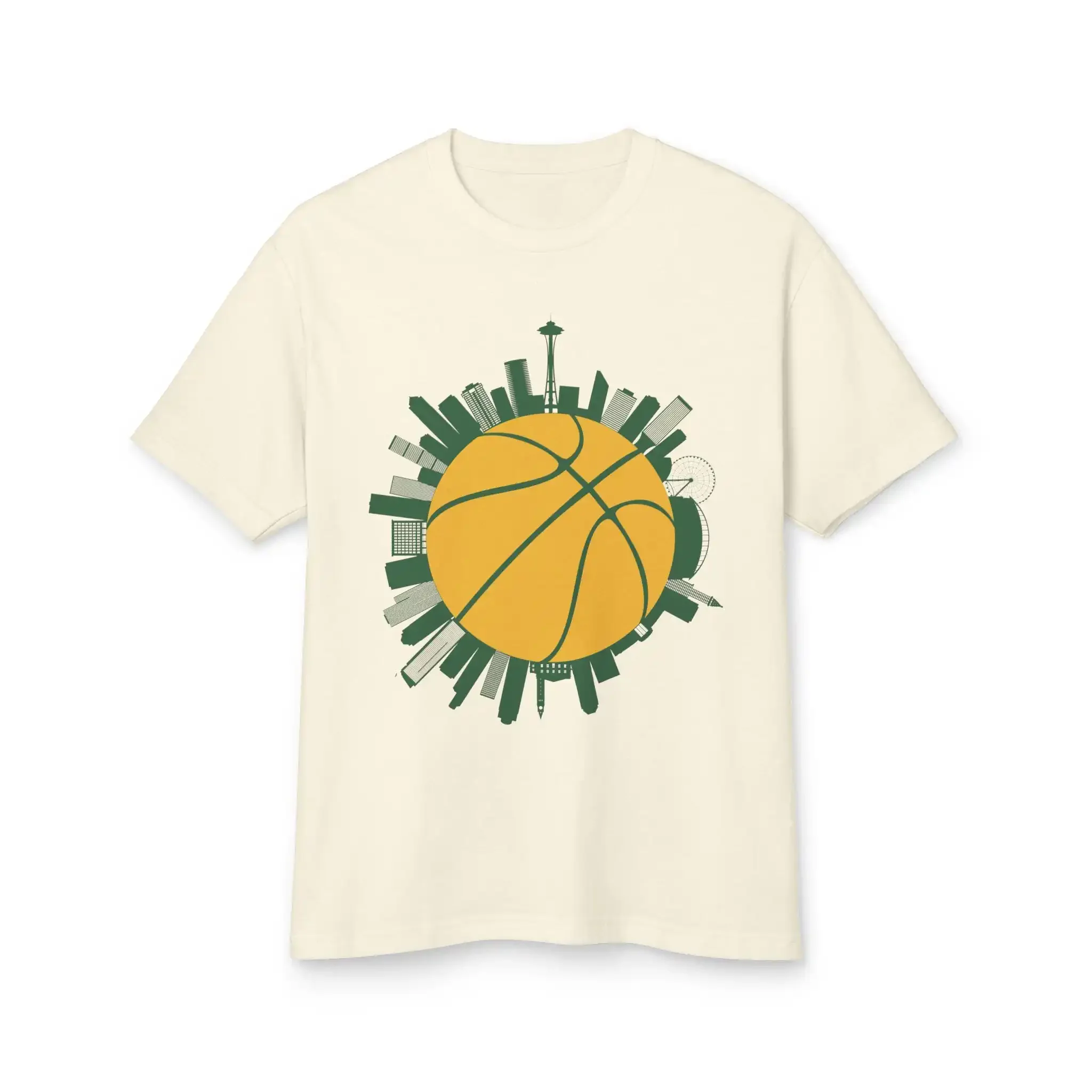 Seattle Basketball T Shirt Cotton Sports Fan Souvenir Lover Apparel