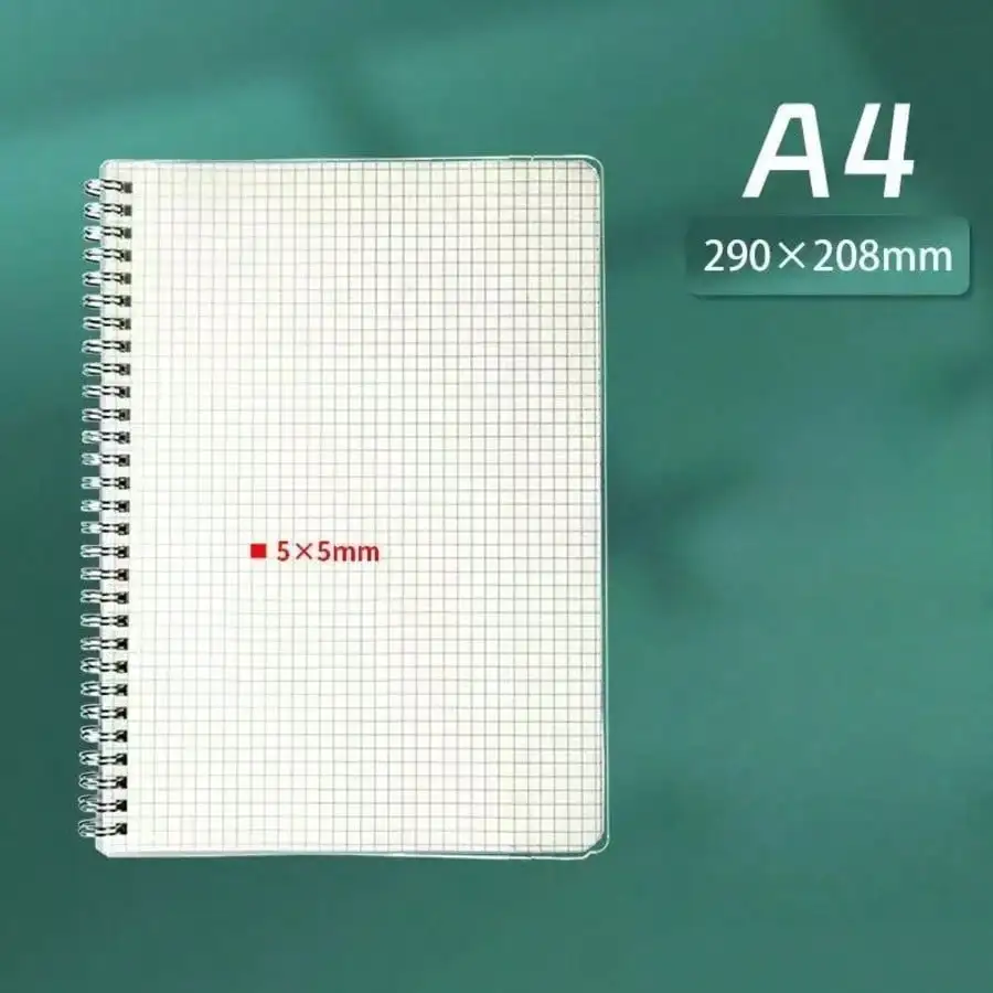 A4/A5/A6/B5 Notizbuch mit PP-Einband und Raster, inklusive Ordner und Notizbuch. Quadratischer Innenkern. Minimalistisches Design. Tragbar. Wasserdicht. – Detail 8