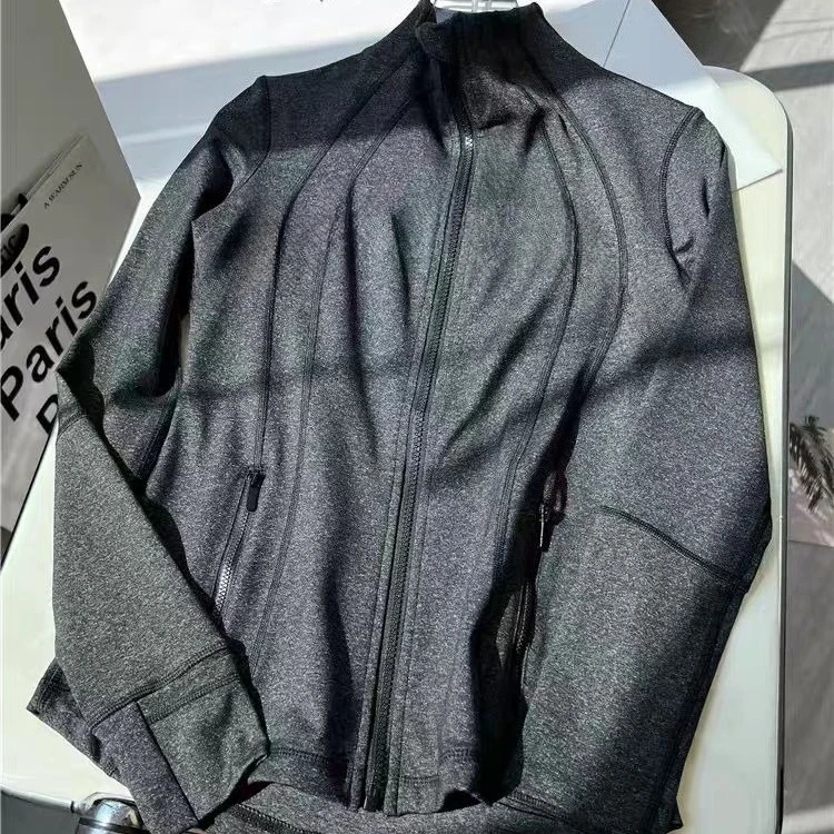 

Lemon Women Defines Jacket Naked Yoga Coat Long Sleeve Crop Top Zipper Fitness Running Shirts Workout Clothes Sportswear