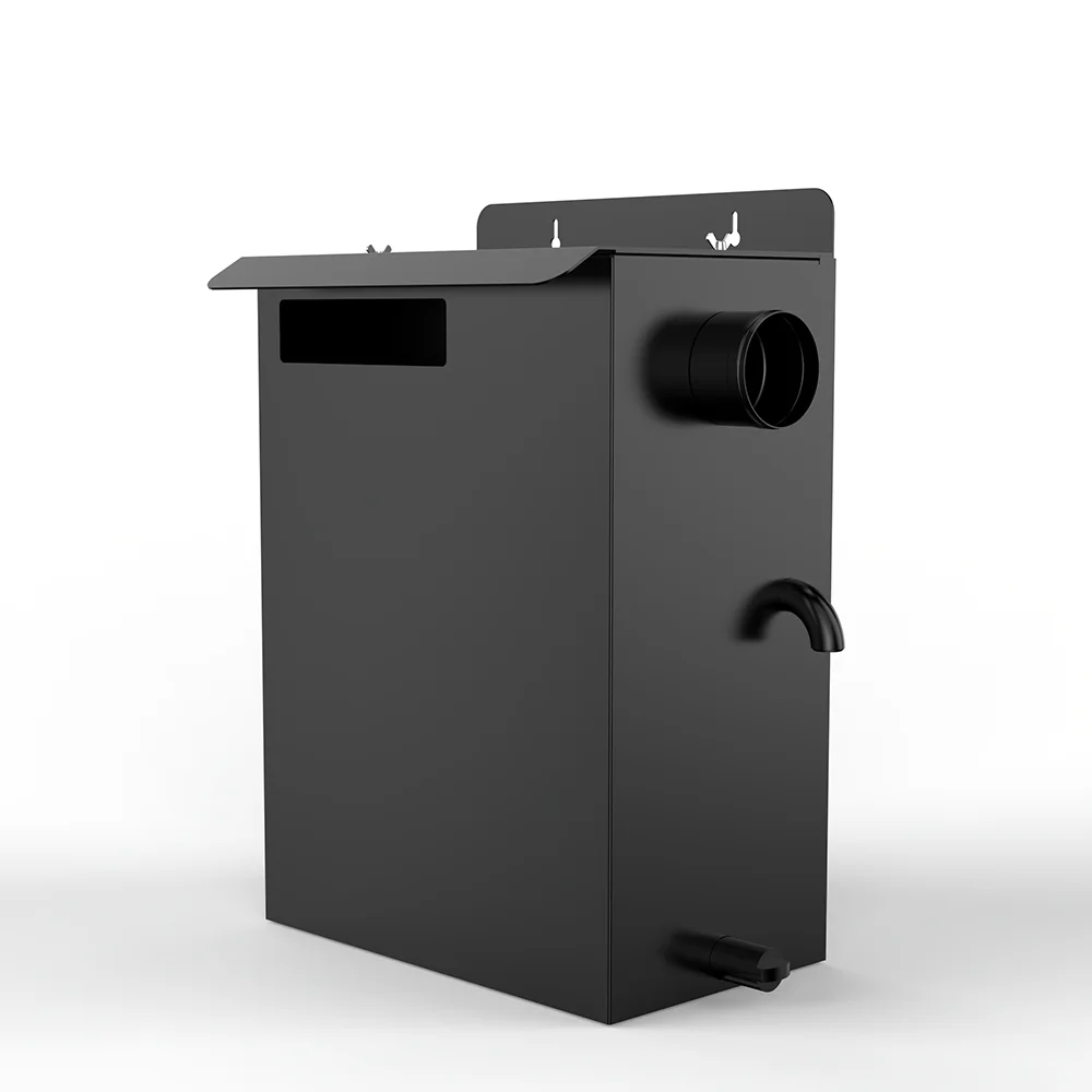 80 مللي متر القطر الجانبي الأيمن تصفية المياه الداخلية الحديثة قائما بذاته المدخن القاتل لموقد الحبيبات تنقية فعالة الدخان