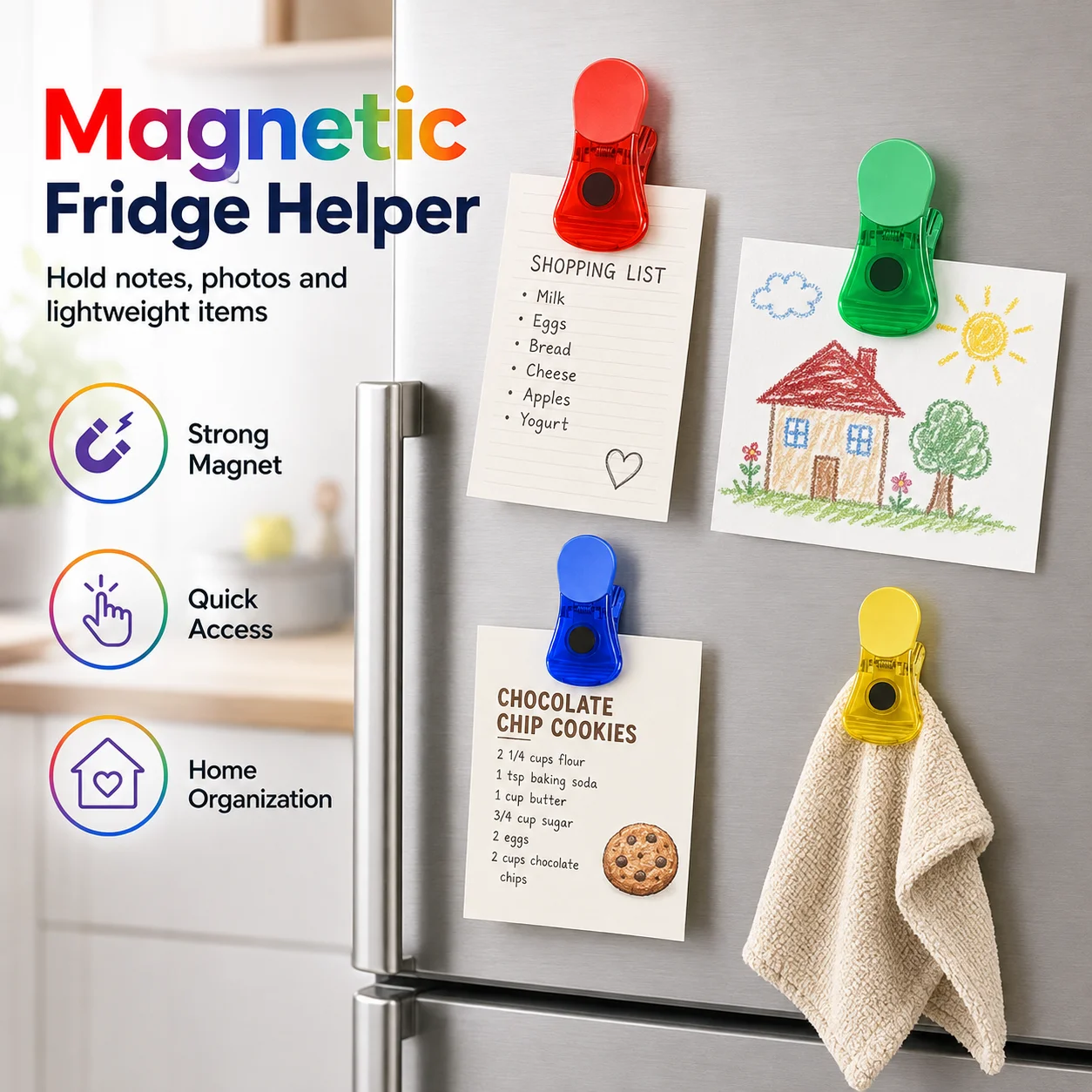 Zestaw 6 szt. magnetycznych kl – Food Storage Notes recenzja i cena