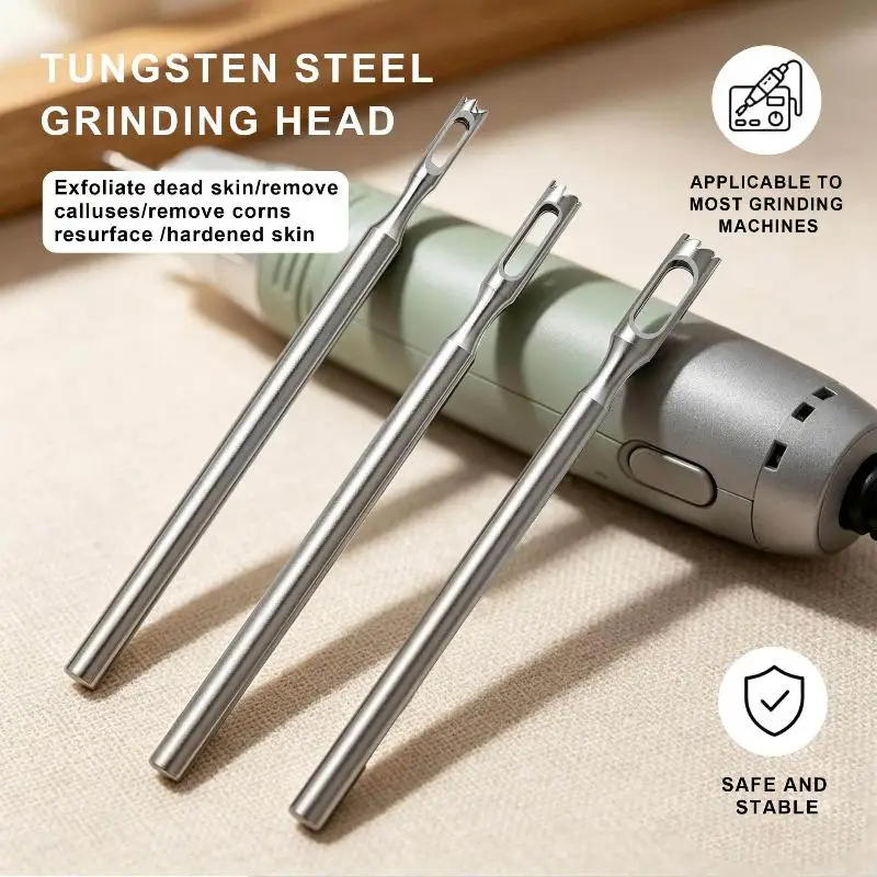 For Pedicure Drill Rotary Burr Bit Foot Care Tools Stainless Steel Pedicure Drill Bit Clavus Corn Remover  Cuticle Cutter
