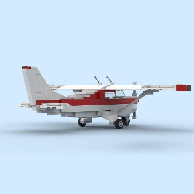 MOC-223351 عسكرية صغيرة سيسنا 175A Skylark بنة نموذج الطوب مجموعة الإبداعية عالية الجودة الجسيمات الصغيرة الهدايا 226 قطعة #5
