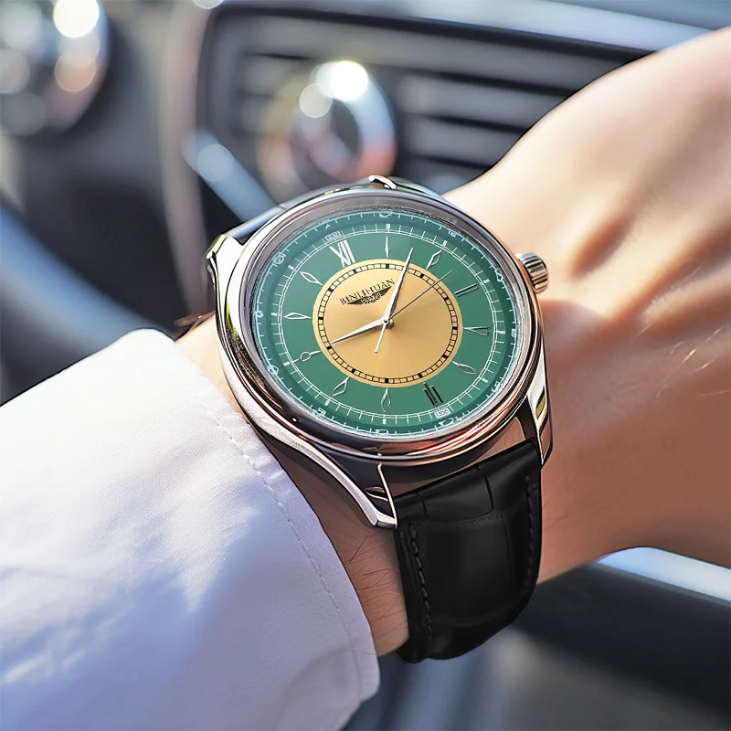 Domestic men's watch trend waterproof simple high-end fashion Korean version business handsome quartz watch birthday gift