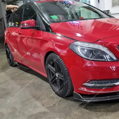 사이드 스커트 익스텐션 로커 패널 립 스플리터, 메데스 W245 W246 용, B 클래스 B180 B200 B220 B250 2005-2018 바디 키트 튜닝