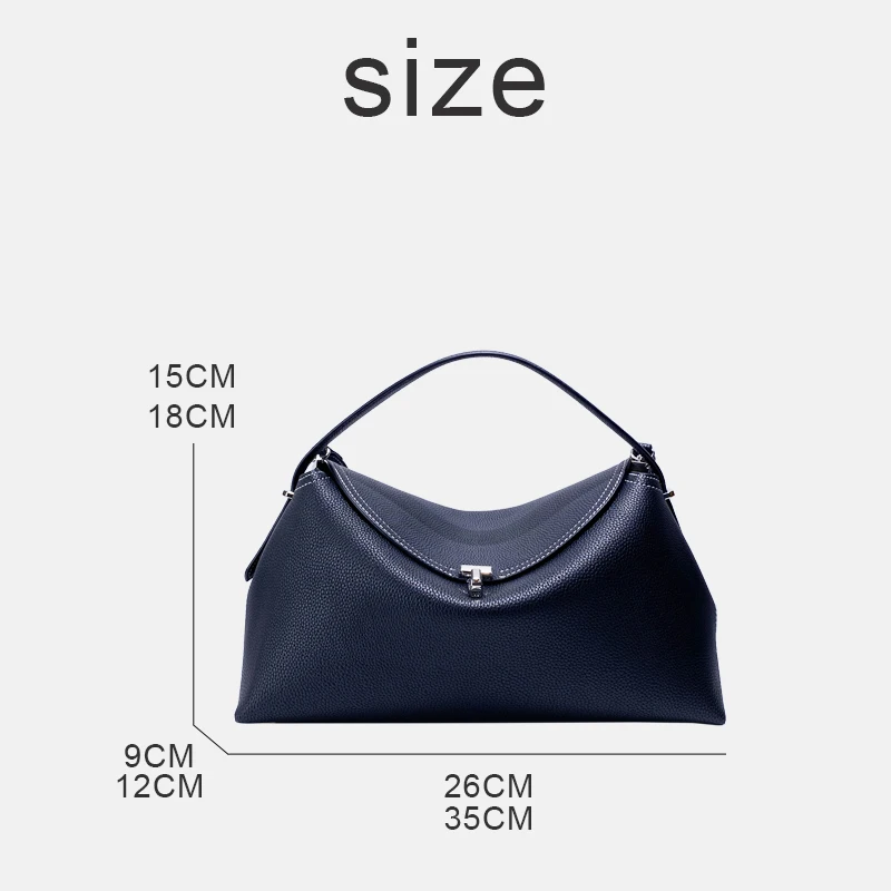 England Style Hobos Bags For Women Luxury Designer Handbags Purses 2024 New In PU Lychee Texture Lock Classic Underarm Shoulder