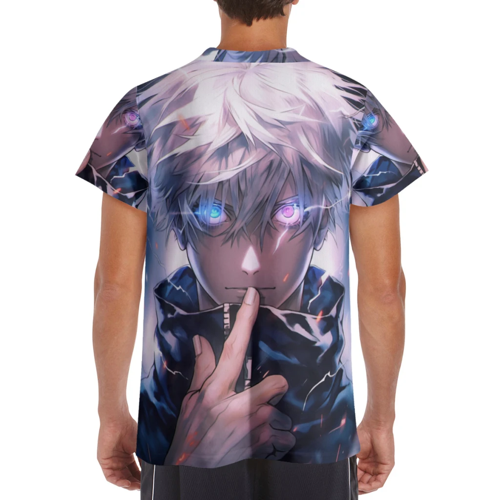 Jujutsu Kaisen New Summer  Round Neck Short Sleeved T-shirt for Men's Short Sleeved Top