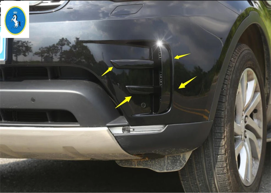 

Front Bumper Fog Lights Fog Lamps Eyelid Eyebrow Cover Trim Fit For Land Rover L462 Discovery 5 2017 - 2022 Accessories Exterior