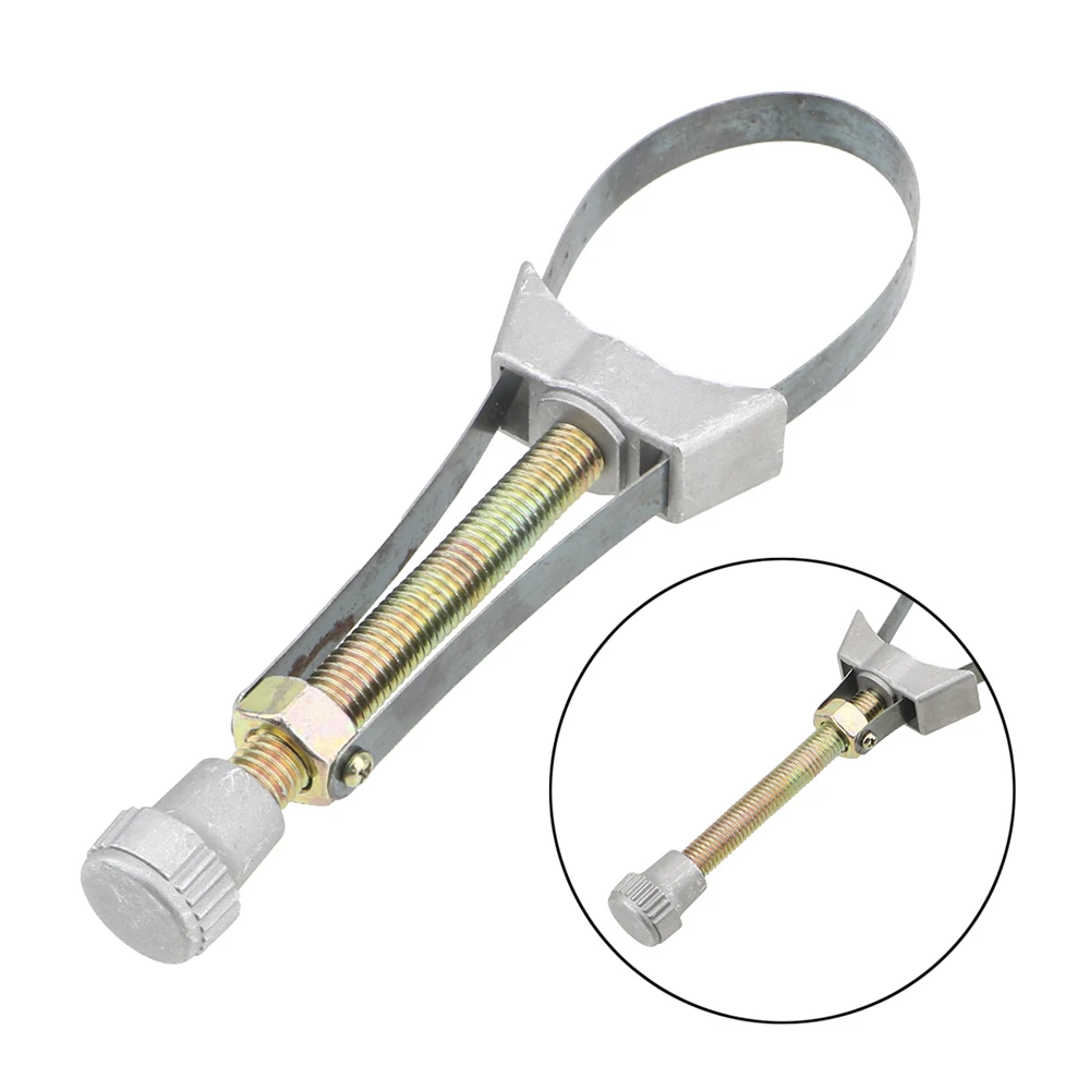 Car & Motorcycle Wrench Hand Tools Oil Metabolic Filter Removal Repair Tool 60mm to120mm Diameter Steel Strap Wrench