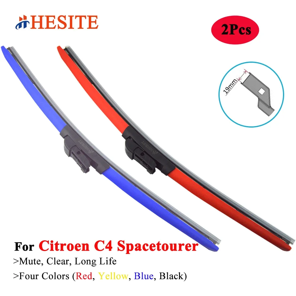 

HESITE Colorful Car Wiper Blades For Citroen C4 Grand Spacetourer MPV 3D 2018 2019 2020 2021 2022 2023 Red Blue Yellow Brushes