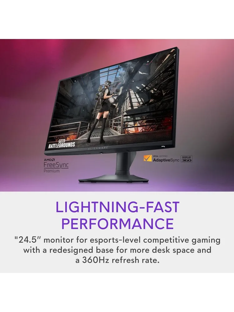 شاشة ألعاب 25 AW2523HF مقاس 24.5 بوصة IPS LED Full HD (1920 × 1080) شاشة 360 هرتز - AMD FreeSync - VESA - شاشة (USB، HDM)