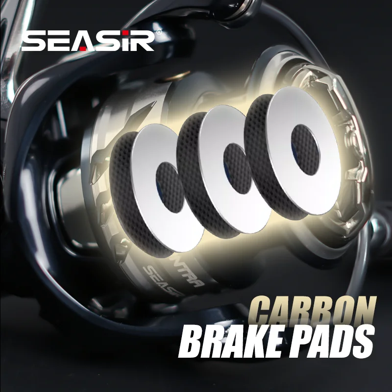 SEASIR Contra Spinning – Carrete metálico para pesca de grandes peces - imagen 2