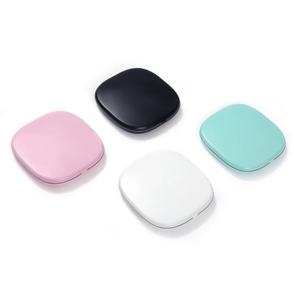 Draagbare opvouwbare reisspiegel met LED-licht, compacte cosmetische spiegel, 3x vergrotende spiegel, 2 zijden, schoonheid