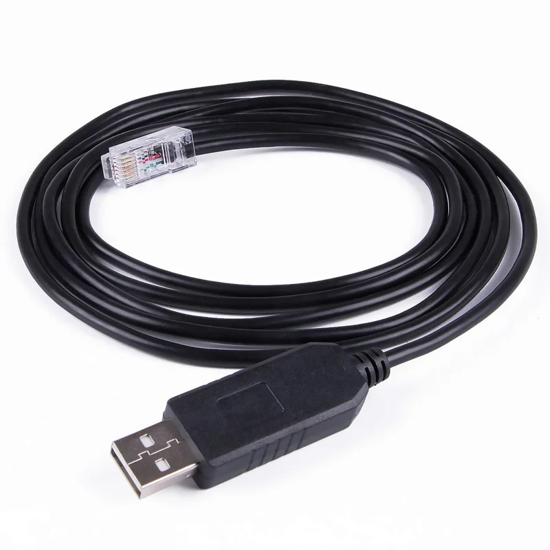 PL2303GT USB RS232 Serial to RJ12 6P6C Communication Cable for Richsolar MPPT Solar Charge Controller