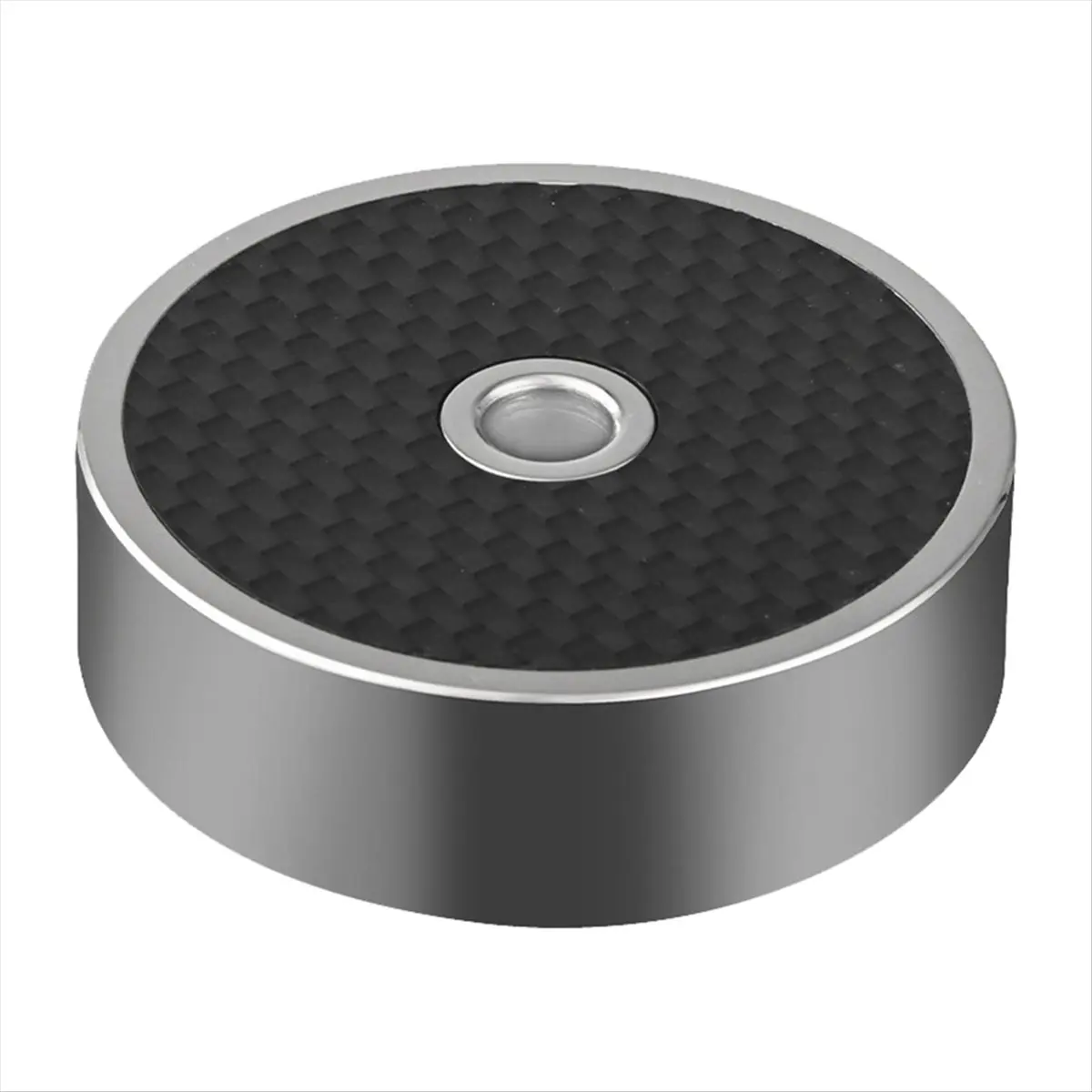 SCLS Hifi Carbon Fiber Universal LP Vinyl Record Player Disc Turntable Stabilizer with Level Aluminum Alloy Weight Clamp