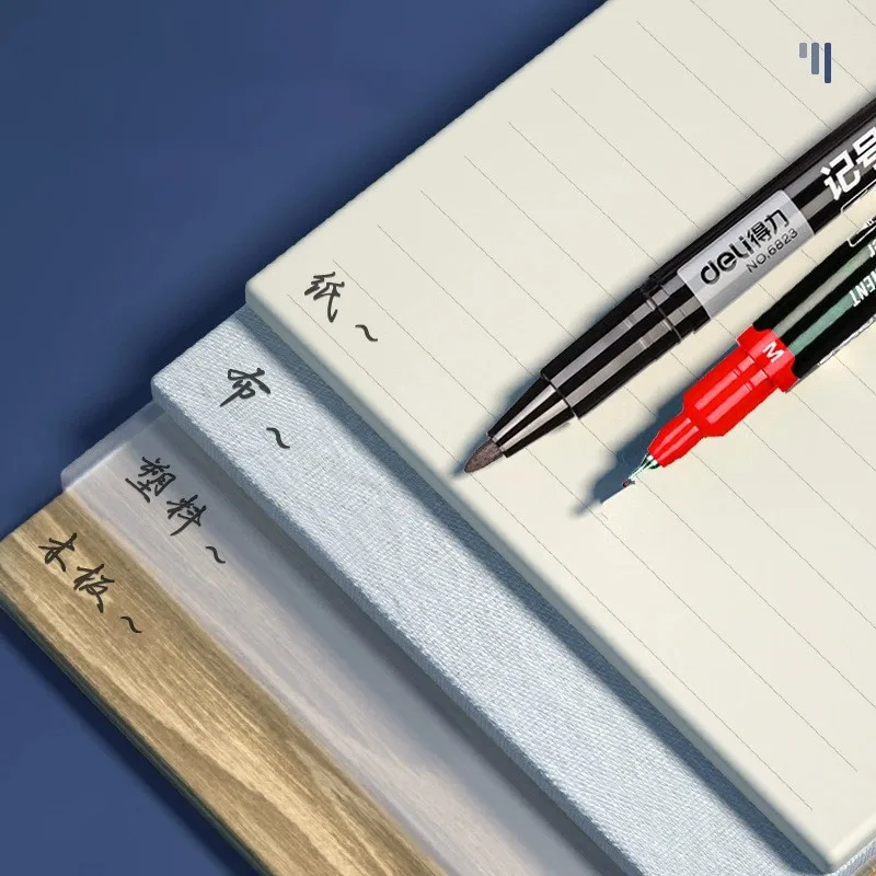 ديلي المزدوج بنك الاستثمار القومي أسود أحمر غرامة هوك خط القلم الرسم الهزلي الفن الكتابة على الجدران توقيع علامة مدرسة مكتب التموين القرطاسية هدية