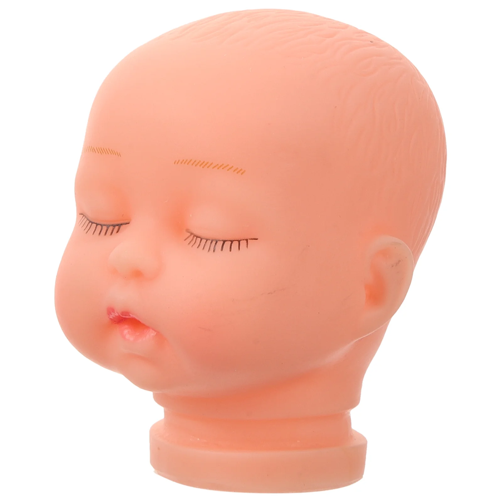 Tiny Heads Sleeping Baby Parts for Making Pvc Keychain Hanging Decor Dolls