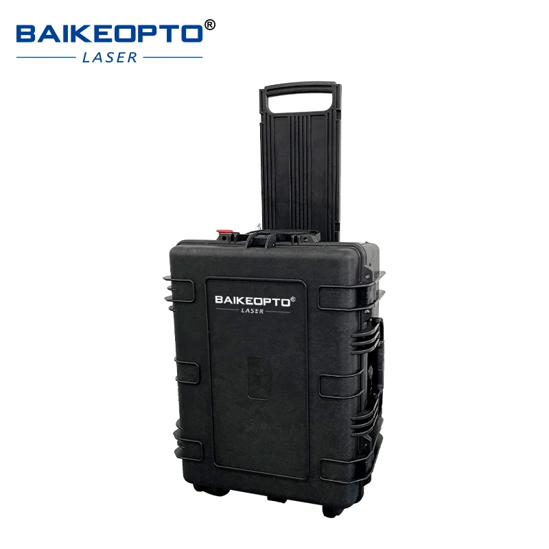 BAIKEOPTO BK-FLC200ML Rucksack Tragbare 200W Reiniger Metall Rost Öl Faser Laser Reinigungsmaschine adoptieren MAX-50W Serie Laser