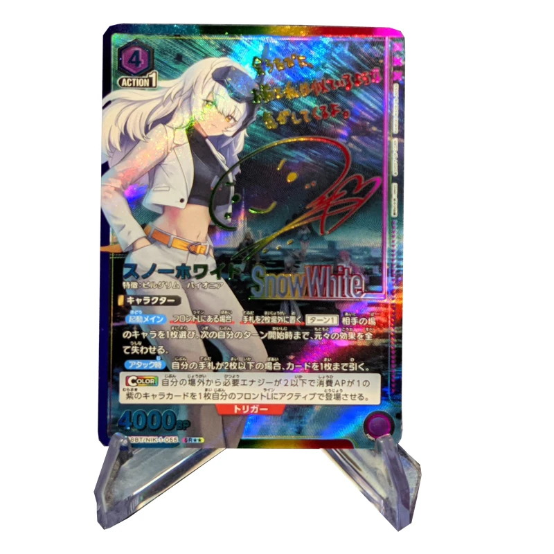GODDESS OF VICTORY DIY 6 sztuk tłoczenie folią podpis rupia neon rapi królewna śnieżka alice karty kolekcjonerskie prezenty świąteczne