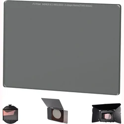 Fotga Square ND Filter ND4/8/ND16/ND64/ND1000 4x5.65 4mm Square Neutral Density Filter Double-sided coated Optical Glass Filter