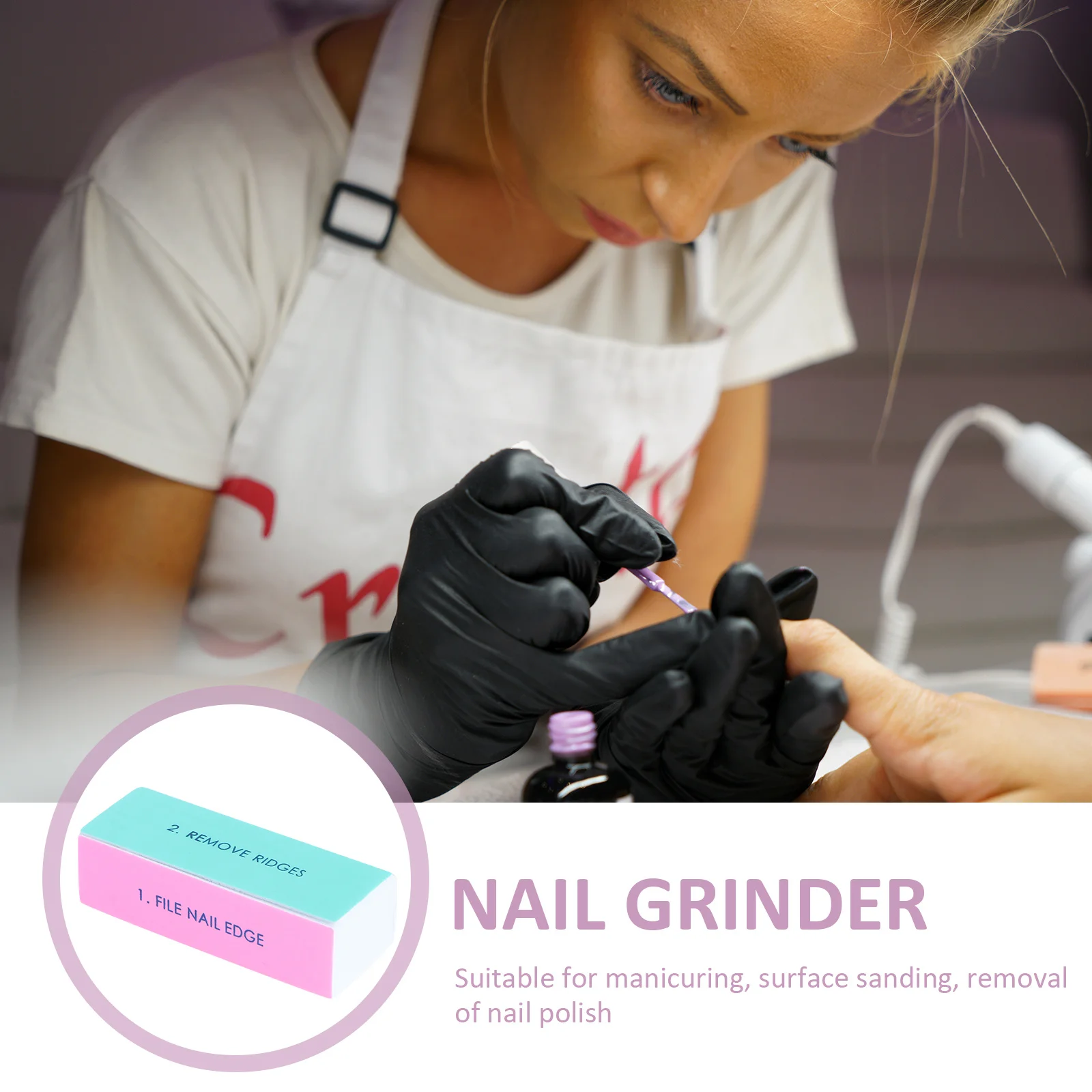 5 pçs arquivos de unhas para mulheres ferramentas de manicure de quatro lados esponja suprimentos de arte do prego portátil remoção de esmalte moldar bloco de lixamento